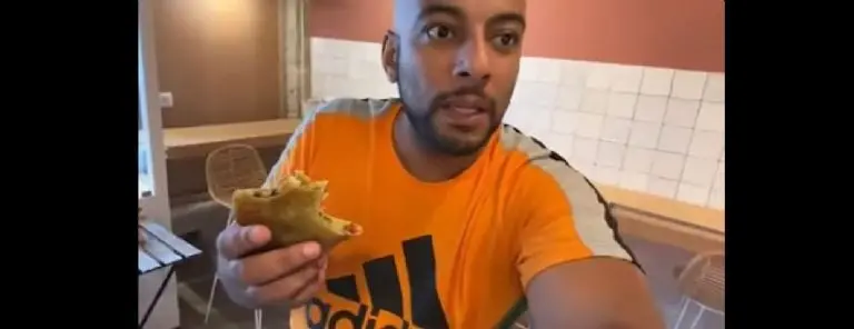 Borja Escalona quería comida gratis. Foto: captura de pantalla.