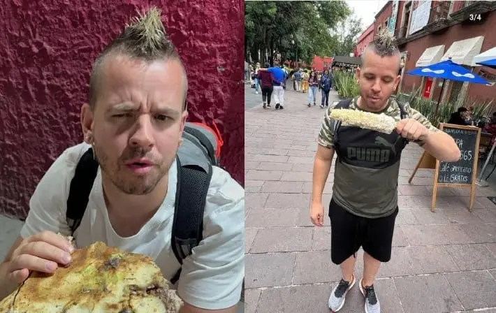 No ha parado de probar todo comida callejera, tradicional y de restaurante No ha parado de probar todo comida callejera, tradicional y de restaurante