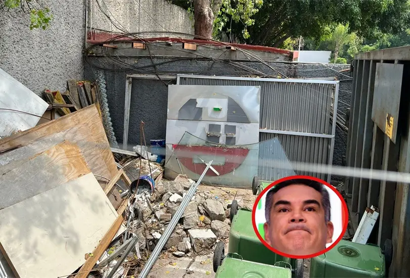 El letrero que por años identifico al PRI está en la basura Créditos: Quinto Poder El letrero que por años identifico al PRI está en la basura Créditos: Quinto Poder