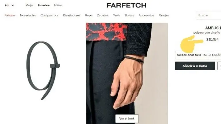 Farfetch vende pulseras de
