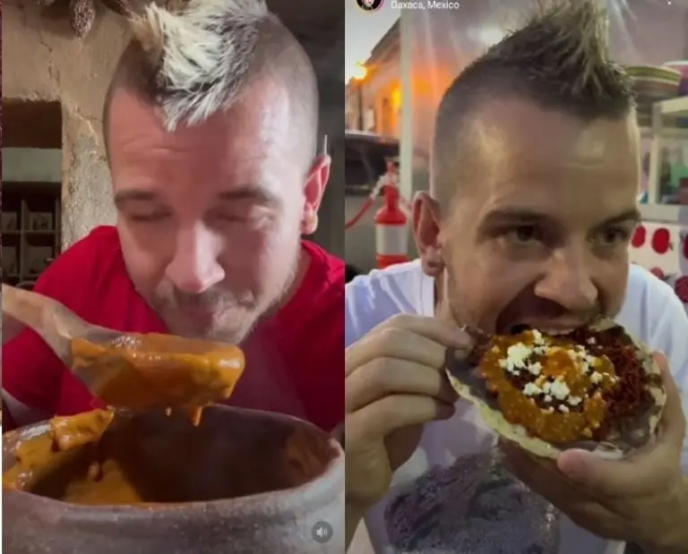 Chef español prueba comida mexicana (Redes sociales)