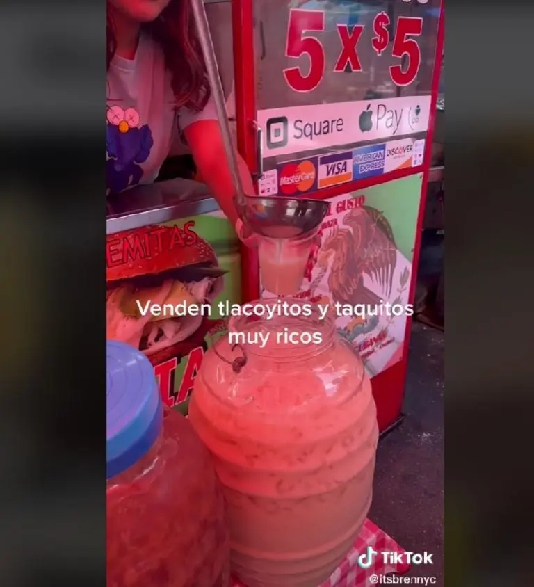 Tianguis mexicano en Nueva York (TikTok)