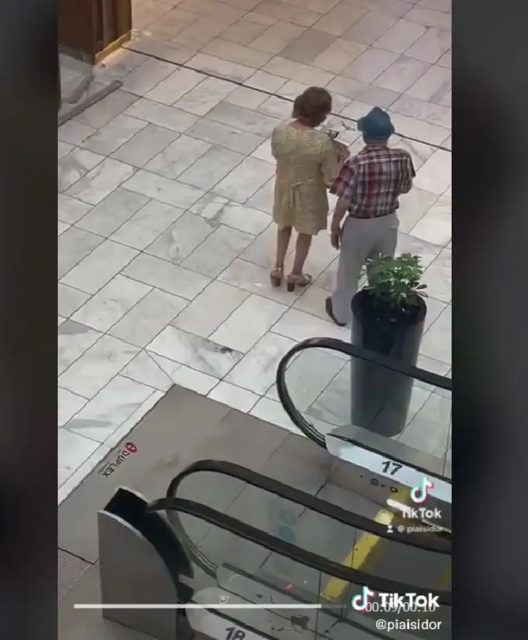 Abuelita roba plantas de centro comercial (TikTok)