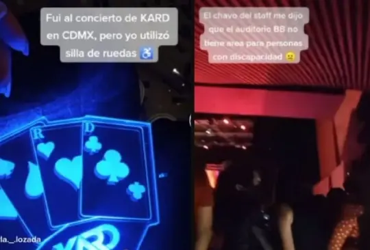 La joven relat&oacute; como el auditorio no estaba adaptado pata personas con alguna discapacidad
