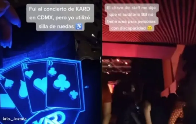 La joven relat&oacute; como el auditorio no estaba adaptado pata personas con alguna discapacidad
