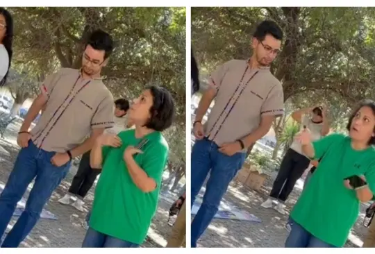 Vecina corre a jóvenes de un parque Vecina corre a jóvenes de un parque