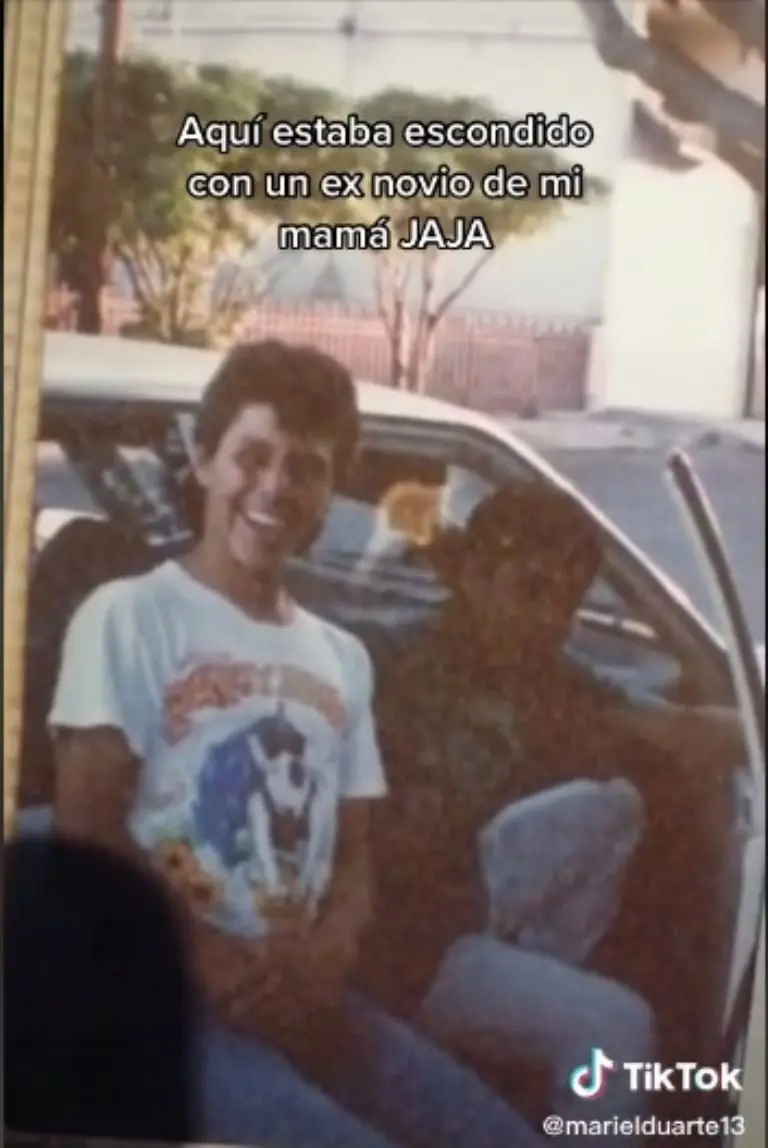 Omar Chaparro joven fotografiado por Nancy Duarte, quien fue su amiga desde la infancia. Foto: TikTok.