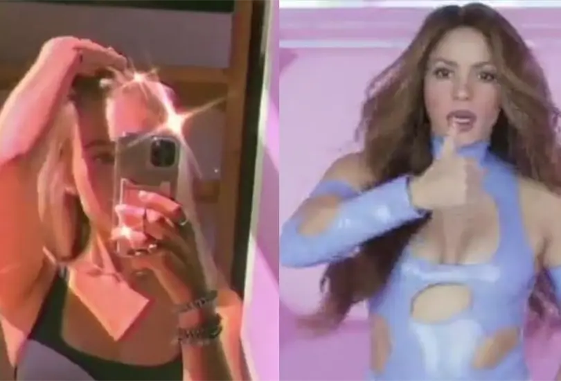 Novia de Piqu&eacute; baila Te Felicito de Shakira. 