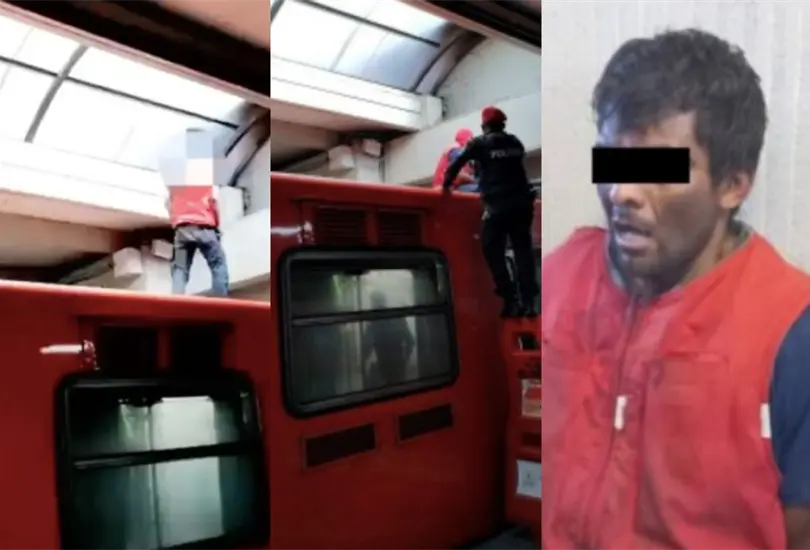 El hombre fue detenido en la estaci&oacute;n 18 de Marzo Cr&eacute;ditos: Especial 