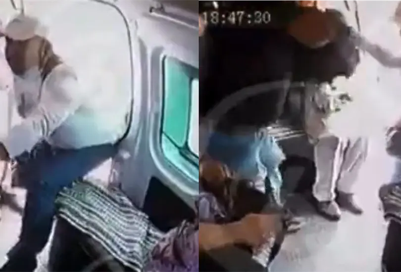 As&iacute; tiraron a un ratero de una combi. 