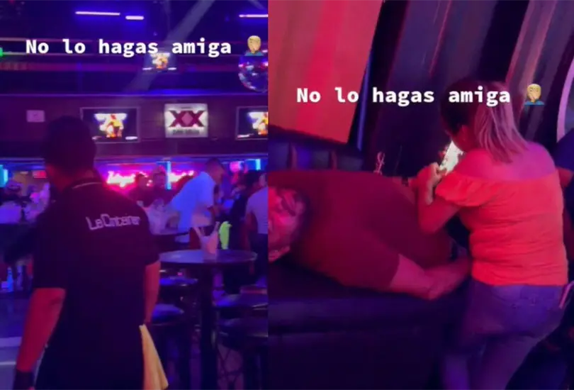 La mujer fue captada tratando de desbloquear el tel&eacute;fono de su pareja utilizando su huella mientras el estaba recostado en un sill&oacute;n