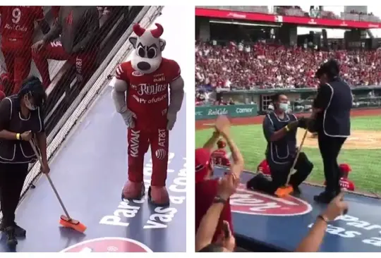 Trabajadores de limpieza se comprometen en el estadio Trabajadores de limpieza se comprometen en el estadio