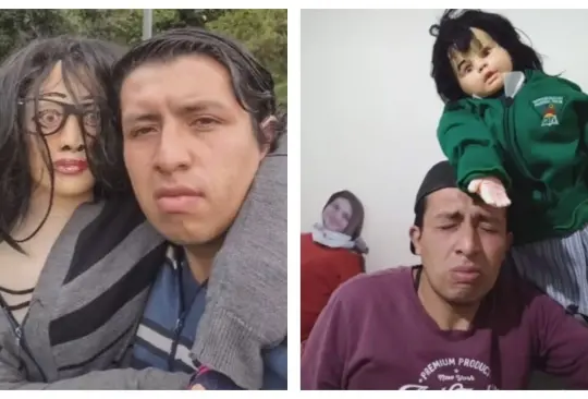 Hombre se consigue una novia y dos hijos de trapo Hombre se consigue una novia y dos hijos de trapo