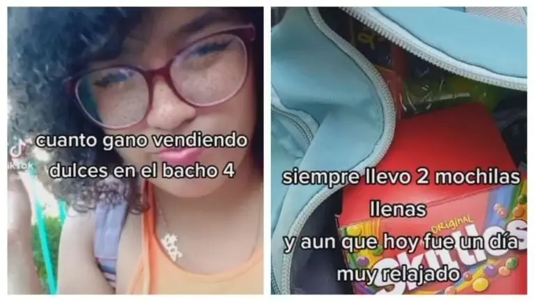Estudiante presume ganancias por vender dulces (TikTok)