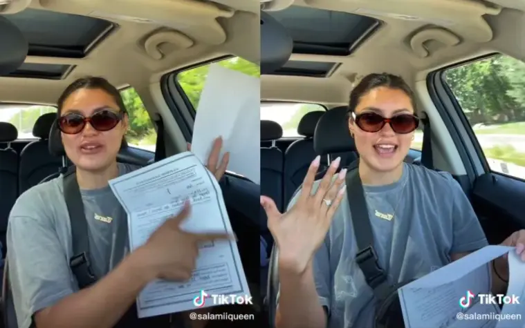 La joven presumi&oacute; que su novio firm&oacute; el contrato de fidelidad Cr&eacute;ditos: TikTok