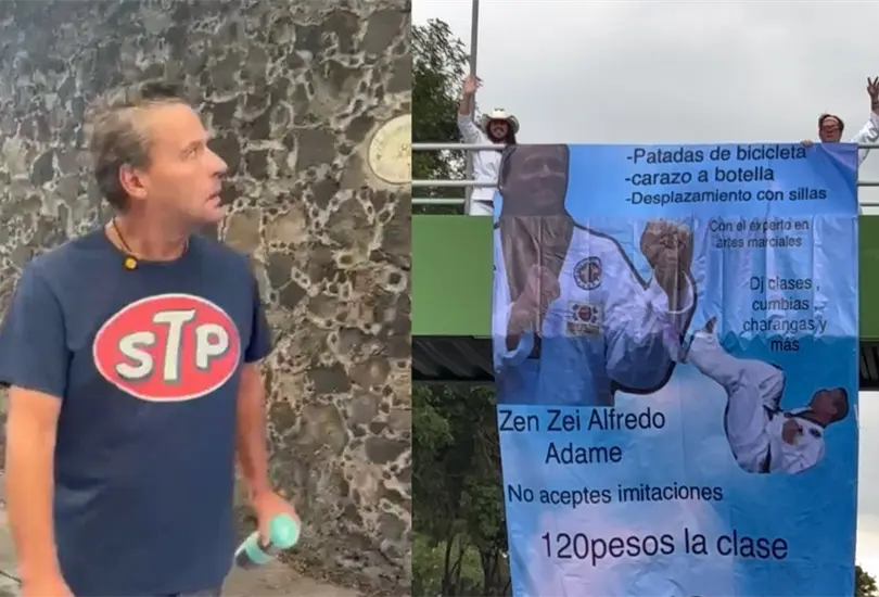 El ahora DJ encontr&oacute; la lona en la fachada de su casa por lo que reaccion&oacute; sumamente molesto, sin embargo, asegur&oacute; que no presentar&aacute; cargos en contra de los youtubers