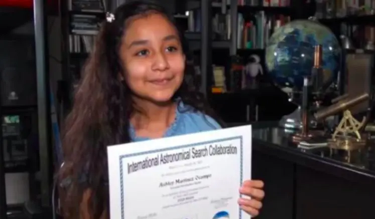 Ashley Mart&iacute;nez, se convirti&oacute; en la primera ni&ntilde;a mexicana en descubrir un asteroide Cr&eacute;ditos: Especial