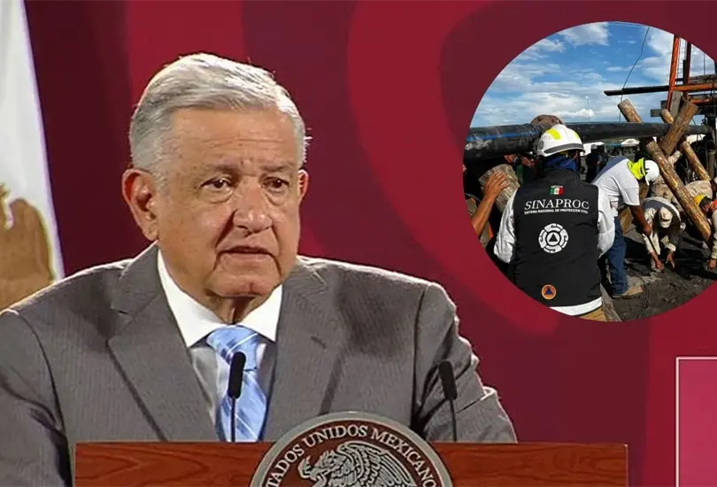 AMLO se comprometi&oacute; a rescatar a los mineros. 