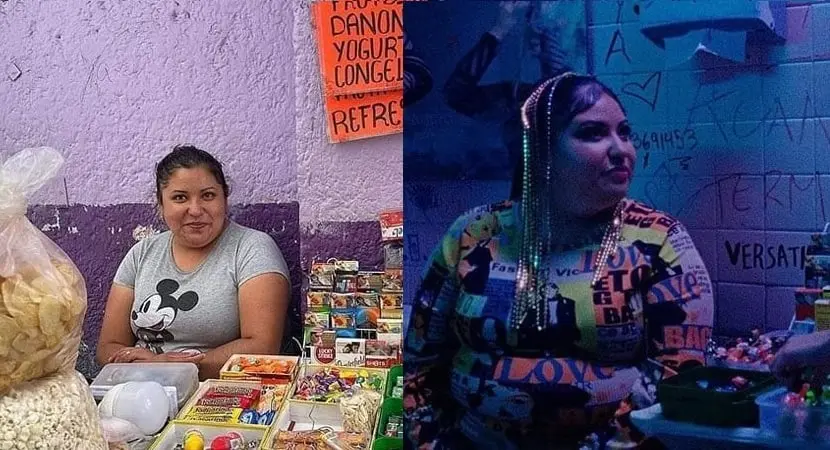 Danna Paola contrata a vendedora de dulces del Metro para el video de "XT4SIS"