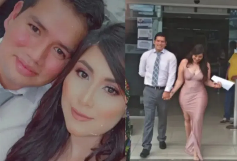 G&eacute;nesis y Giovanni se hicieron amigos en la secundaria y diez a&ntilde;os despu&eacute;s se casaron Cr&eacute;ditos: Captura de pantalla 