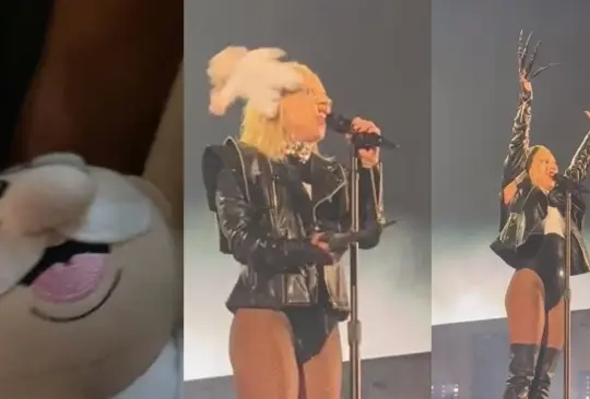 Peluche del Dr. Simi golpea a Lady Gaga. Peluche del Dr. Simi golpea a Lady Gaga.