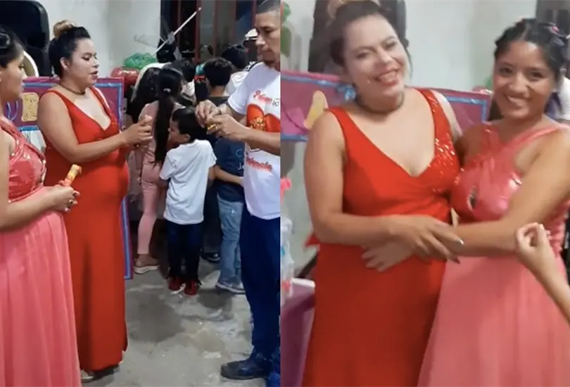 En el baby shower se revel&oacute; que las esposas tendr&aacute;n a dos ni&ntilde;as