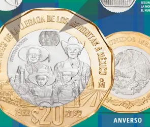¿Ya la viste? Esta es la nueva moneda conmemorativa de 20 pesos en honor a los menonitas