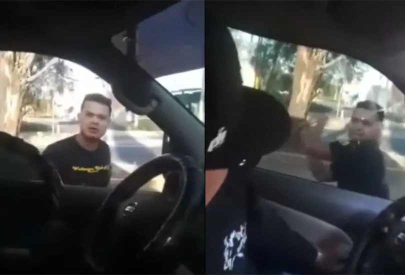 Los conductores de un vocho color blanco se le cerraron a una camioneta y comenzaron a agredir a los conductores del veh&iacute;culo