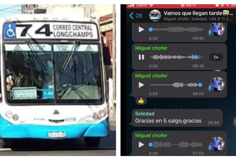 Chofer crea grupo de WhatsApp