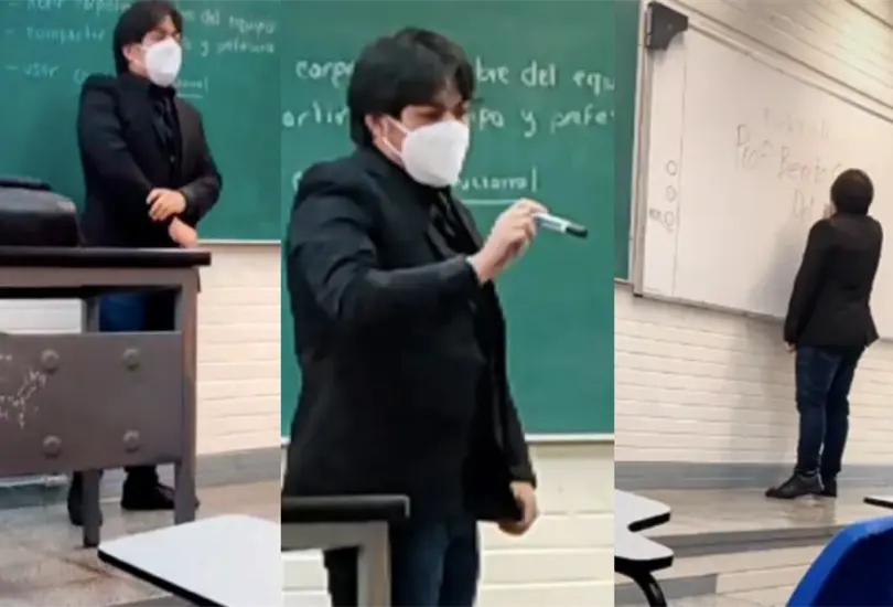 La broma del alumno se volvi&oacute; viral en redes sociales Cr&eacute;ditos: Captura de pantalla 