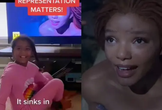 Los pequeños se mostraron felices al identificarse con la actriz afrodescendiente Halle Bailey