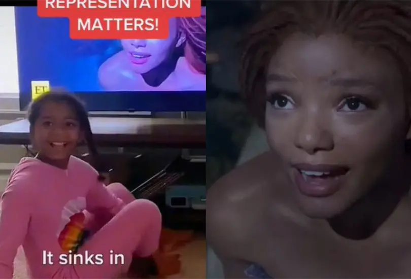 Los peque&ntilde;os se mostraron felices al identificarse con la actriz afrodescendiente Halle Bailey