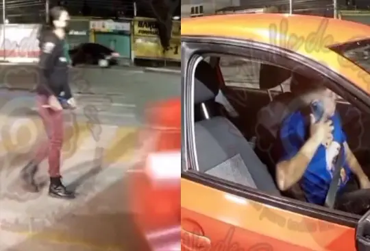 La trabajadora qued&oacute; sorprendida al ver c&oacute;mo el hombre escap&oacute; de la gasolinera. 