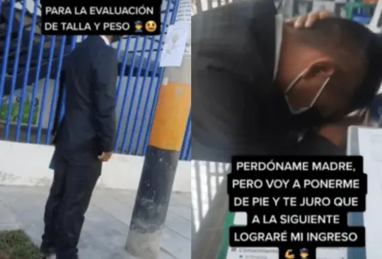 El joven pidió perdón a su madre por no cumplirle su deseo de ingresar a la escuela de policía Créditos: TikTok 