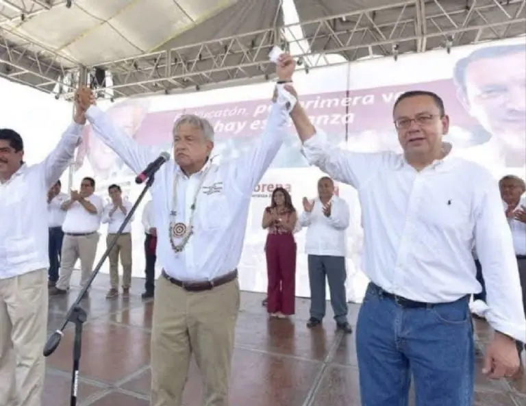 Gerardo Martínez, cuando era ferviente aliado de AMLO. Foto: Twitter.