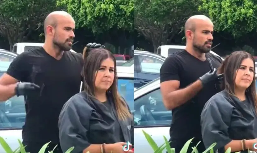 Los hechos fueron captados en el centro comercial Plaza Bonita en Guadalajara Cr&eacute;ditos: TikTok/ @nadiarodriguez343 