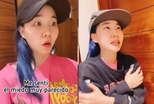 La joven influencer aseguró que el miedo que sintió al escuchar la alarma sísmica fue parecido al que se siente cuando, en Corea del Sur, emiten una alerta por el lanzamiento de un misil de Corea del Norte