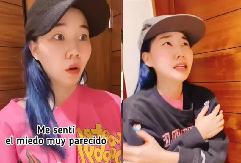 La joven influencer aseguró que el miedo que sintió al escuchar la alarma sísmica fue parecido al que se siente cuando, en Corea del Sur, emiten una alerta por el lanzamiento de un misil de Corea del Norte La joven influencer aseguró que el miedo que sintió al escuchar la alarma sísmica fue parecido al que se siente cuando, en Corea del Sur, emiten una alerta por el lanzamiento de un misil de Corea del Norte