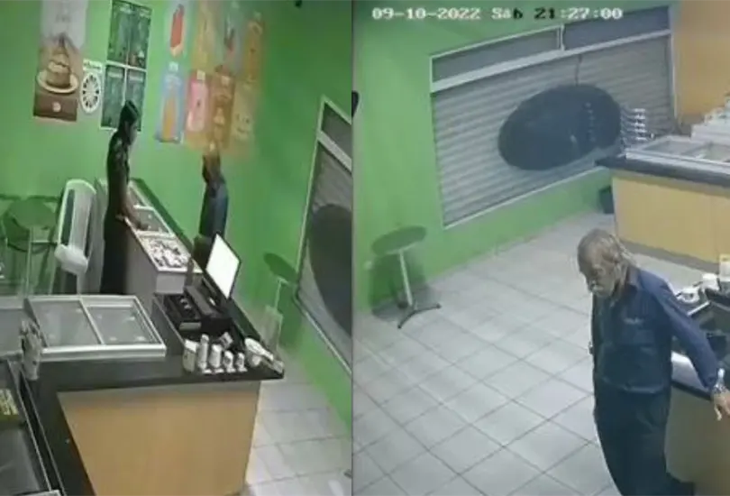 La joven logró salir de la heladería y encerrar al ladrón, quien espero pacientemente a que llegar la policía para ser detenido La joven logró salir de la heladería y encerrar al ladrón, quien espero pacientemente a que llegar la policía para ser detenido