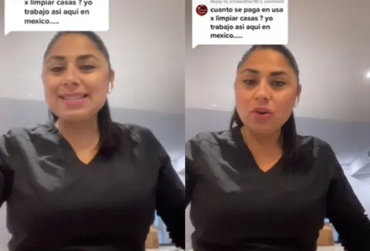 La tiktoker mexicana reveló los miles de pesos que gana al mes por limpiar casas ocho horas al día Créditos: TikTok/ @indiravalencia20 