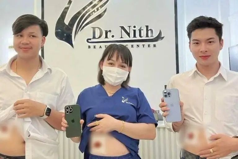 La imagen que publicó la clínica de belleza (Facebook)