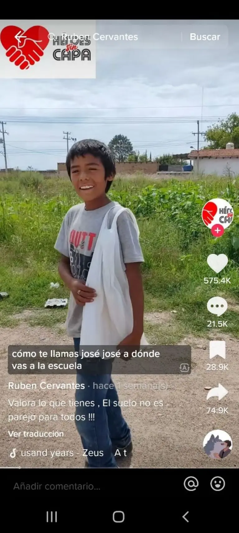 El pequeño caminaba 40 minutos hasta su escuela - Tomada de video