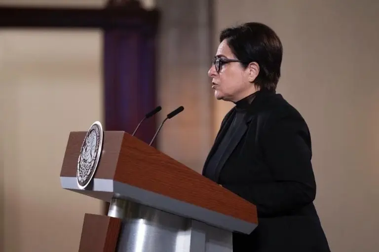 Laura Velázquez, coordinadora de Protección Civil, aseguró que no hubo daños graves. Foto: Presidencia.