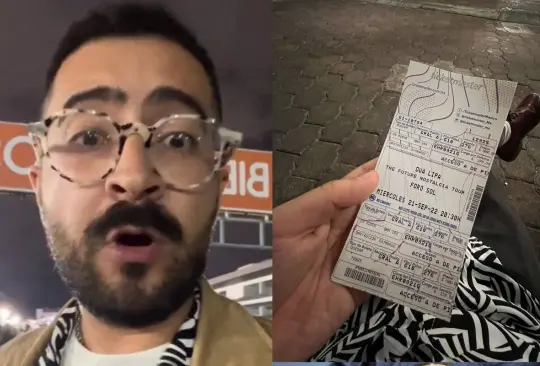 El joven identificado como Kevino Amaro Rios narró que compró su boleto hace meses en la preventa Ticketmaster, sin embargo, a la hora de tratar de ingresar al Foro Sol, le prohibieron la entrada pues el boleto ya había sido utilizado por otra persona