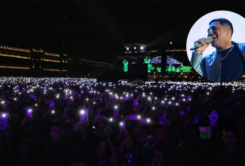 Rompen r&eacute;cord de asistencia a concierto de Grupo Firme en el Z&oacute;calo. 