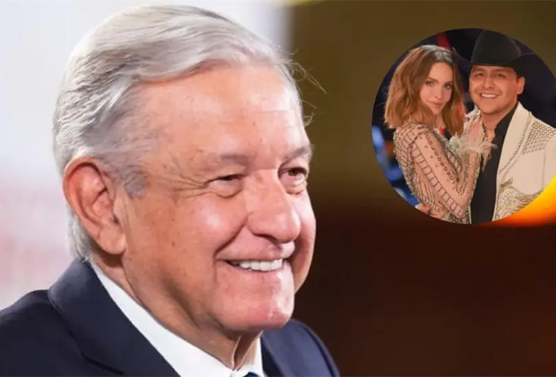 AMLO habla sobre posible concierto gratuito de Nodal y Belinda en el Z&oacute;calo. 