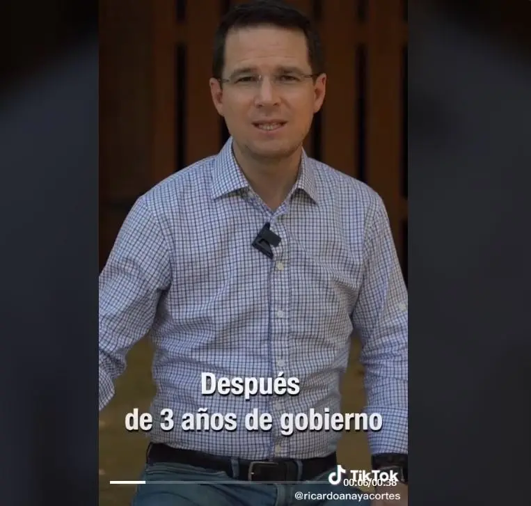 El excandidato presidencial tiene 19 mil seguidores en TikTok. 