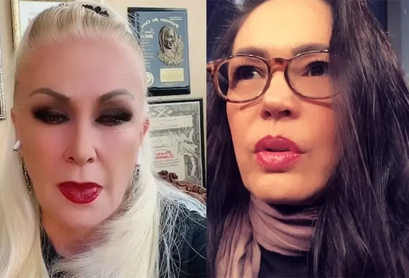 Laura Zapata y Yolanda Andrade protagonizan discusi&oacute;n. 