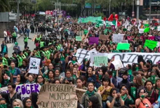 Así se vivió la marcha del 28S 2022 en la Ciudad de México Créditos: Cuartoscuro 