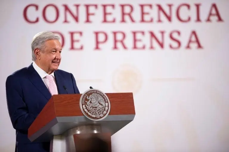 Andrés Manuel López Obrador durante la conferencia de prensa mañanera. Foto: Presidencia.